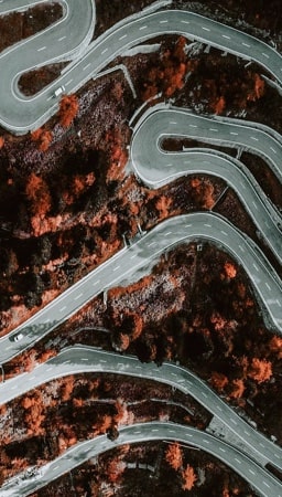 image of roads from sky